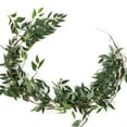 thumbnail image 2 of Marainbow 5.7 Feet Artificial Hanging Willow Leaves Vines Twigs Fake Silk Willow Plant Leaves Garland String in Green for Indoor/Outdoor Wedding Decor Jungle Party Supplies Greenery Crowns Wreath, 2 of 3