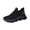 Black, variant on Non-Slip Blade Sole Shoes, Orthopedic Shoes for Women, Breathable Mesh Walking Shoes, Women's Knit Blade Sneakers - Breathable Mesh Lace-Up Non-Slip Walking Shoes, Black 5.5