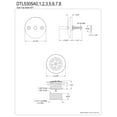 thumbnail image 2 of Kingston Brass DTL5305A8 Made to Match Grid Tub Drain Kit, Satin Nickel, 2 of 2