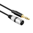 thumbnail image 3 of PGENDAR 1/4'' TRS to XLR Male Cable, Balanced Microphone Cable for Power Speaker, Mixer, Amplifier and More 10 FT 2Pack, 3 of 5