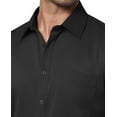 thumbnail image 3 of DEMEANOR Long Sleeve Dress Shirts for Men Casual Button Down Shirt with Pocket, 3 of 6