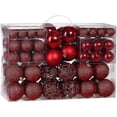 thumbnail image 1 of Pack De 100 Bolas De Navidad, Adornos Para Arbol De Navidad, Bolas Para Arbol De Navidad, 100 Ganchos De Metal, Colgantes, Irrompibles, 1 of 5