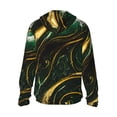 thumbnail image 2 of Picia Green Marble Women's Men's UPF 50+ Sun Protection Hoodie Shirt Long Sleeve SPF Fishing Outdoor UV Hiking Lightweight Shirts-X-Large, 2 of 9