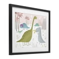 thumbnail image 2 of Stupell Industries Contemporary Earthy Jurassic Dinosaurs Black Framed Print Under Glass, 16 x 13, by Carla Daly, 2 of 8