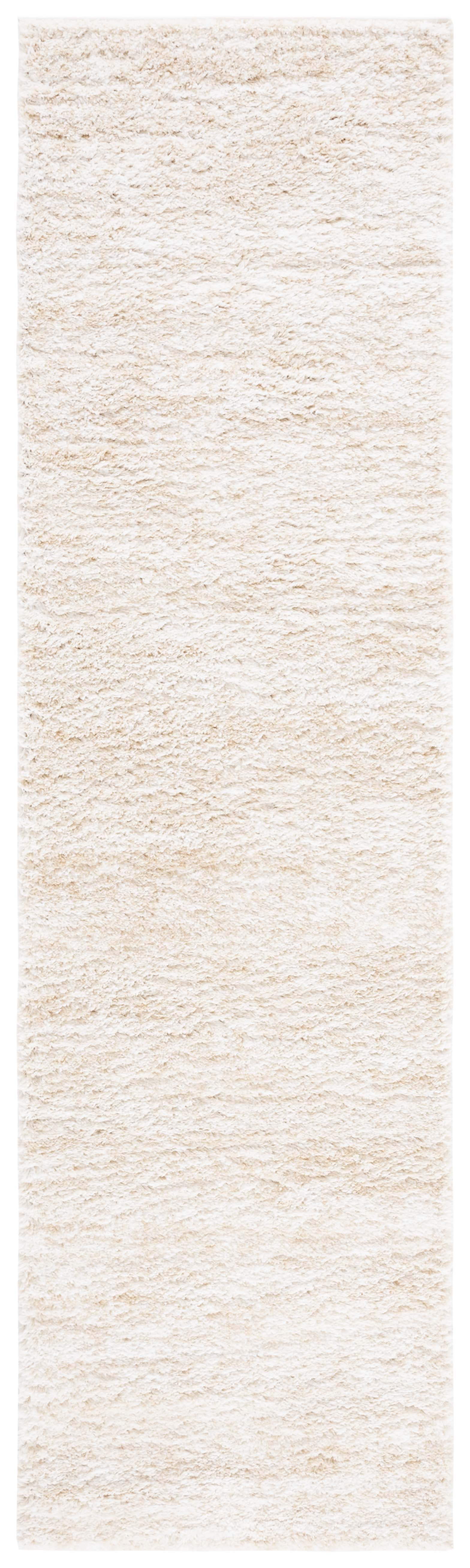 Safavieh Berber Torvald Abstract Polyester Shag Runner Rug, Ivory/Beige, 2'3" x 10'