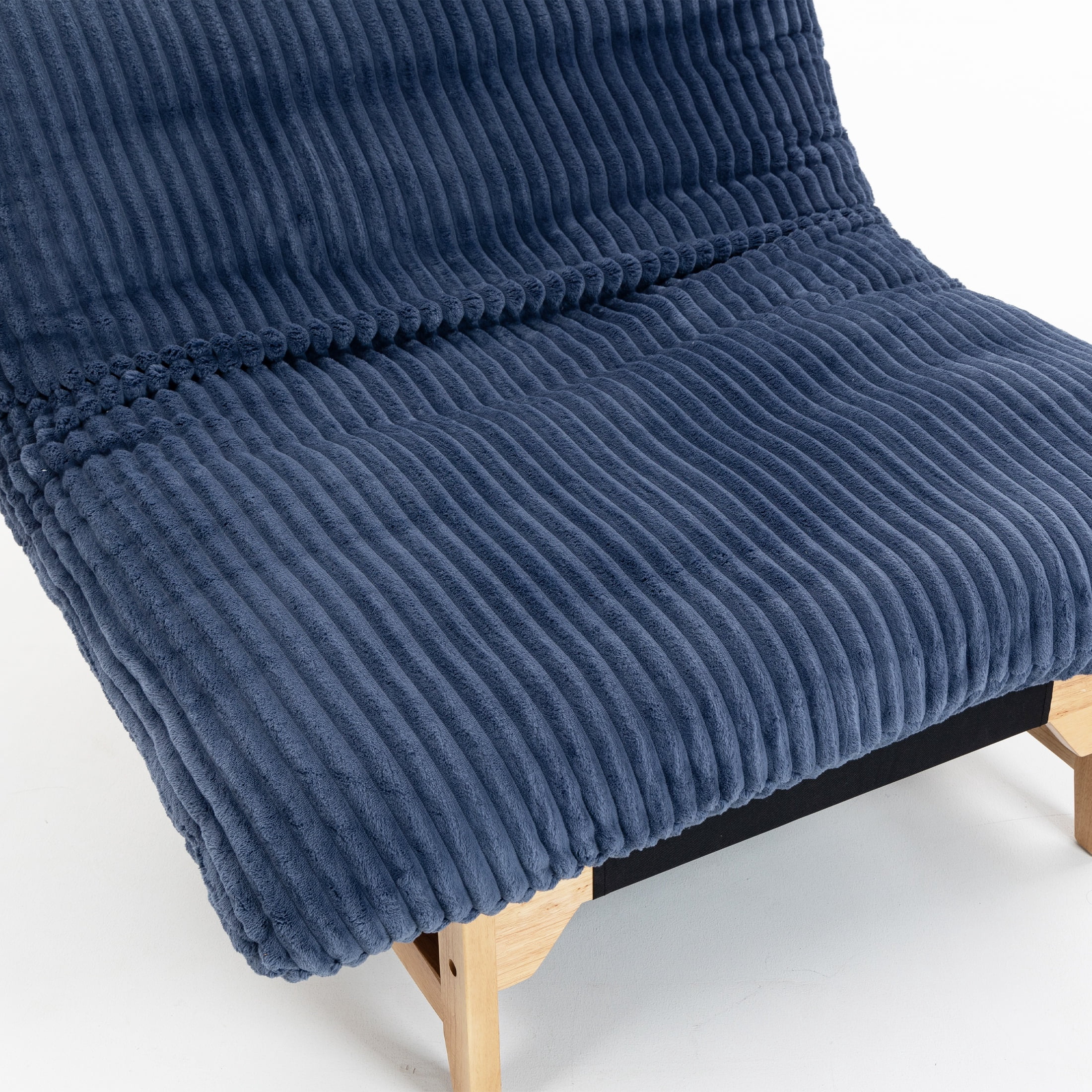 PORKISS Bean Bag Chair for Adults, Comfy Sofa Bean Bag Couch Lounge Soft Corduroy Material Furniture Gift High-Quality Lazy Sofa, Casual Single Sofa, Blue