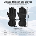 thumbnail image 2 of Cooraby 2 Pairs Kids Snow Ski Gloves Winter Waterproof Warm Gloves for Boys Girls Cold Weather Outdoor, 2 of 7