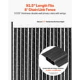 thumbnail image 2 of VEVOR Chain Link Fence Privacy Slats Double-Wall with Wings for 8' High Fence Black, 2 of 9