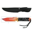 thumbnail image 6 of Dispatch 4.4" Blade Length,Multi-Color Fixed Blade, Hunting Knife, Camping Knife with Leather Sheath and Handle with Cord, 6 of 7