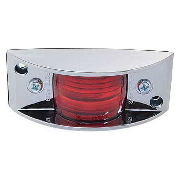 Grote 46892 - Clearance Marker Lamp, Red, Chrome Armored