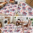 thumbnail image 6 of Summer Ocean Washable Area Rugs 3'x5', Retro Red Shell Starfish Conch Low Pile Throw Living Room Rug Non-Slip Sturdy Edge Binding Carpet for Indoor Entryway Bedside Kitchen, 6 of 9