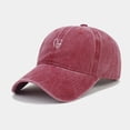 thumbnail image 2 of Peichun Unisex Cute Red Heart Embroidery Hats Comfort Soft Top Adjustable Baseball Caps for Men Women 2026 Spring and Summer Casual Accessory Black One Size, 2 of 9
