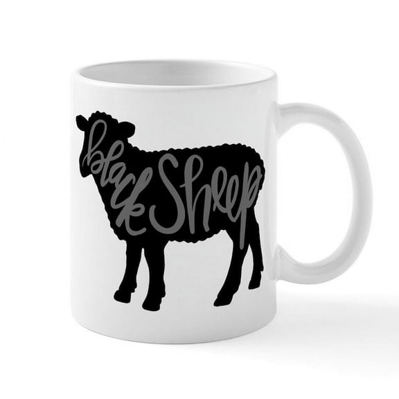 CafePress - Black Sheep - 11 oz Ceramic Mug - Novelty Coffee Tea Cup