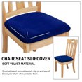 thumbnail image 5 of Unique Bargains 6Pcs Velvet Dinning Chair Seat Cover Elastic Stretchable Slipcovers Royal Blue, 5 of 8