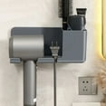 thumbnail image 4 of 1Pcs 3-In-1 Punch-Free Hair Dryer Holder-Bathroom Storage Holder, 4 of 6