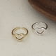 thumbnail image 2 of 925 anillos de plata esterlina para mujer pareja minimalista hecho a mano anillo de corazón de oro joyería de fiesta regalo prevenir alergias, 2 of 2