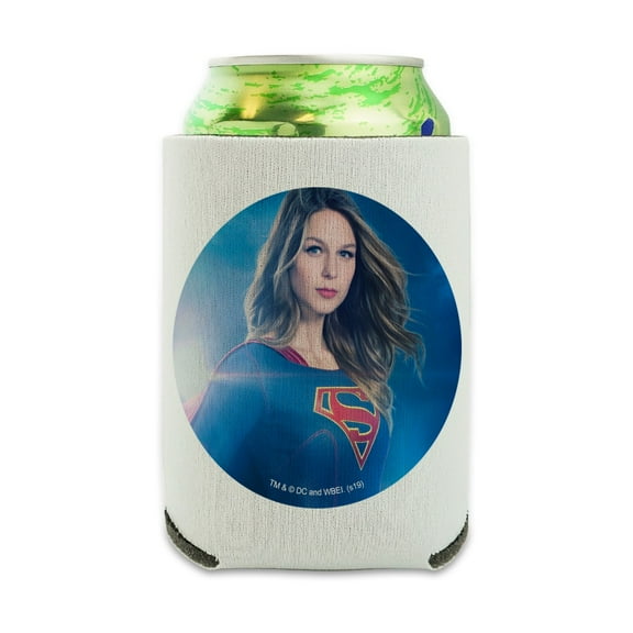 Supergirl TV Series Supergirl Character Can Cooler - Drink Sleeve Hugger Collapsible Insulator - Beverage Insulated Holder