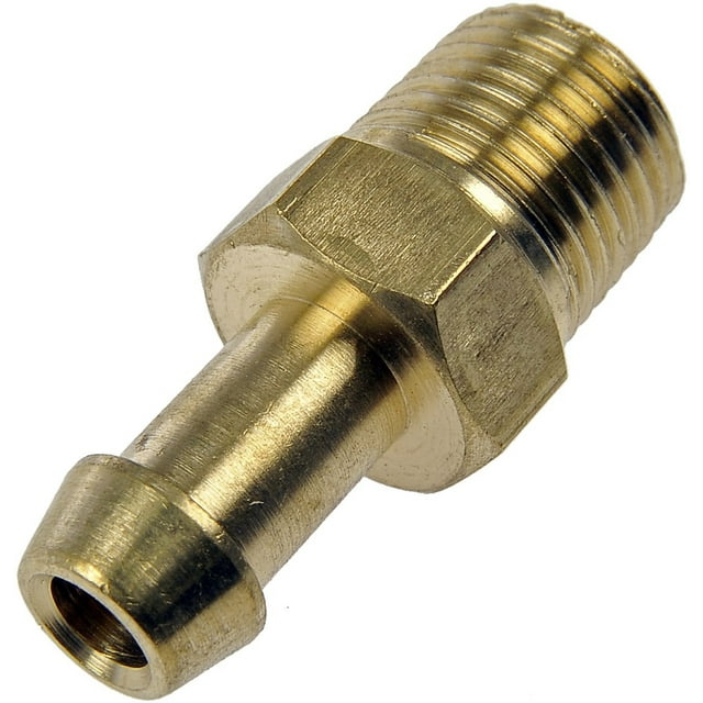 Dorman Fuel Line Fitting 785-410 AutoGrade; OE Replacement; Straight; 1/4 Inch x 1/8 Inch MNPT; Brass