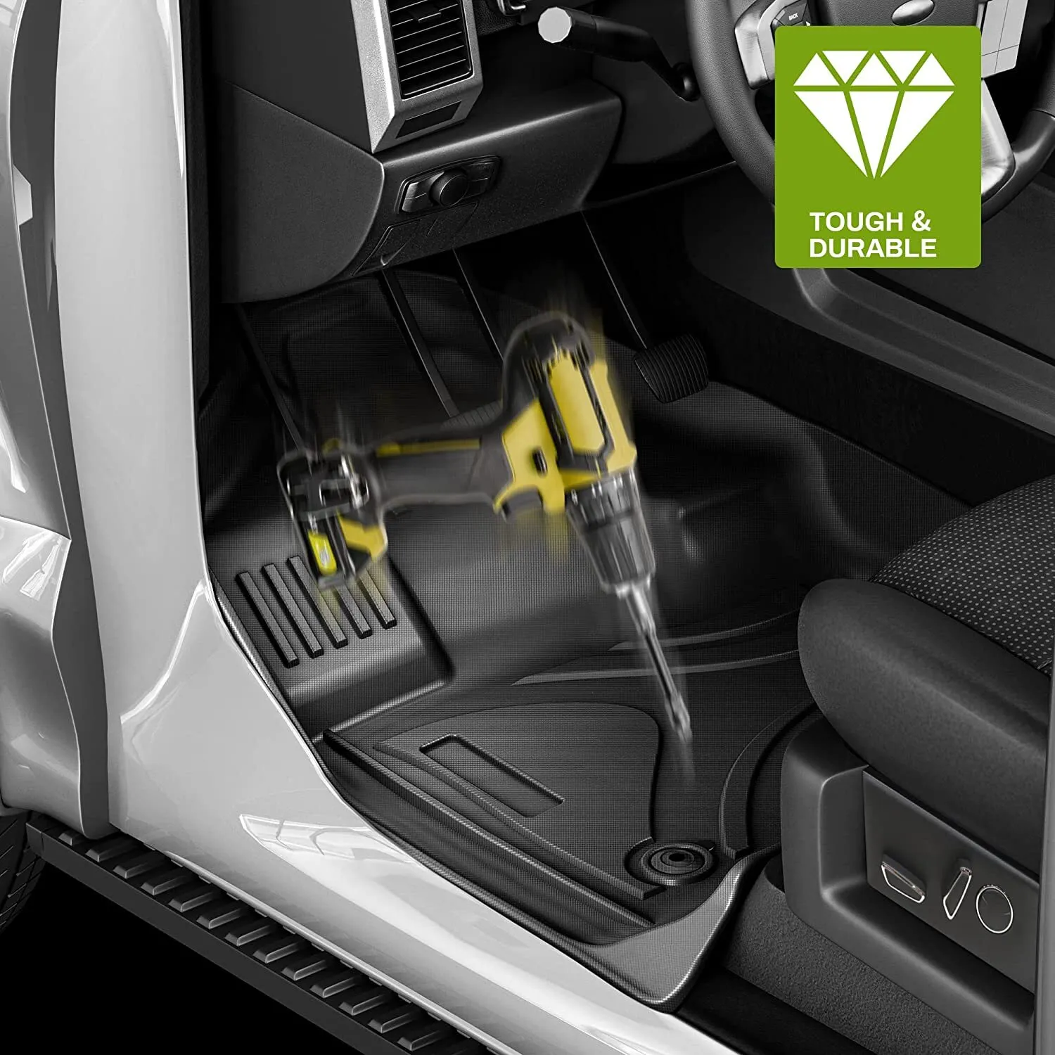 RVNI 3 Rows Floor Mats + Cargo Liner Full Set for 2020-2023 2024 Kia Telluride All Weather