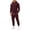#Wine_017, variant on Domuza Mens Track Suits 2 Piece Set Long Sleeve Drawstring Hoodies and Sweatpants Fall Athletic Gym Activewear