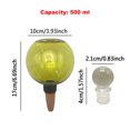 thumbnail image 2 of Yucurem 1 Pack Plant Watering Globes with Covers, 500ml Self Watering Planter Insert, Plastic Automatic Watering Planter Insert Top Fill for Indoor and Outdoor Plants (Yellow), 2 of 7