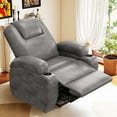 thumbnail image 2 of Vineego power lift recliner chairs massage Single sofa chair with cup holder for elderly,Gray, 2 of 7