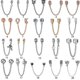 thumbnail image 3 of Pulsera antideslizante básica para el hogar Hot Pan 2023, colgante de bricolaje, pulsera con cuentas, juego de cadena antideslizante con 100 accesorios, calendario de adviento, 3 of 4