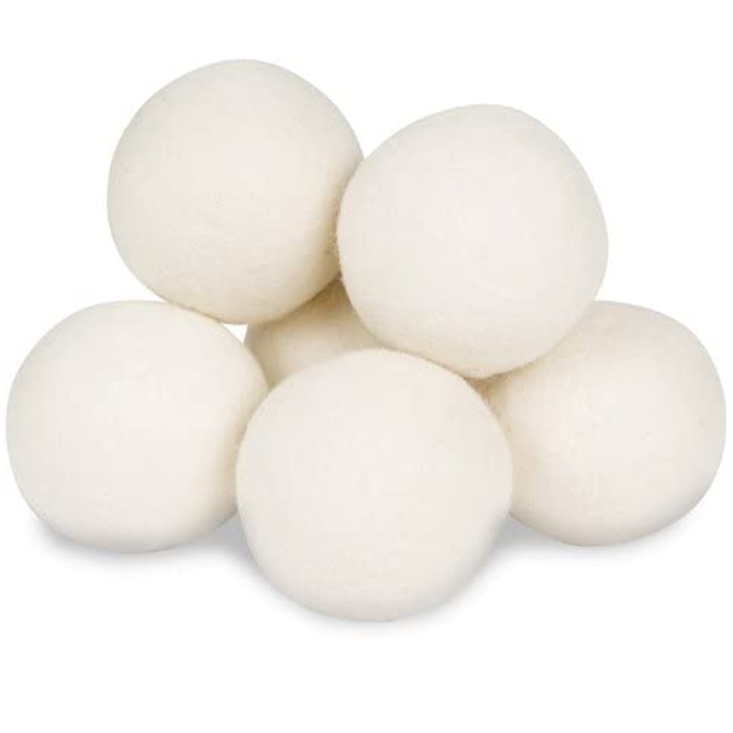 Wool Dryer Balls Natural Fabric Softener, Reusable, Reduces Clothing
