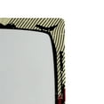 thumbnail image 3 of Ambesonne Abstract Fitted Sheet, Retro Trippy Form Ruby, Twin Size, Pale Yellow Caramel, 3 of 3