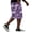 Purple, variant on Cargo Shorts for Men Drawstring Elastic Waist Camouflage Shorts Summer Loose Causal Shorts with Multi-Pockets, 4XL