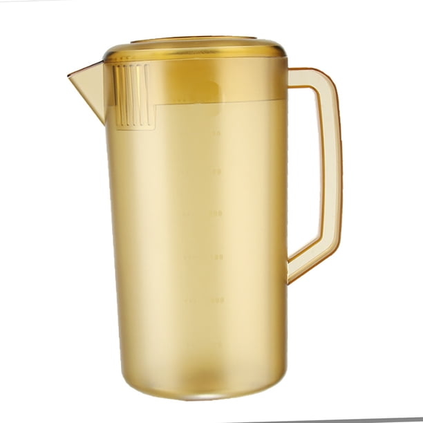 Jarra De Agua De Gran Capacidad, Tetera Esmerilada De Plástico PC Para Mezclar Bebidas, Jarra Con Báscula Y Tapa Y Resistente Al Calor