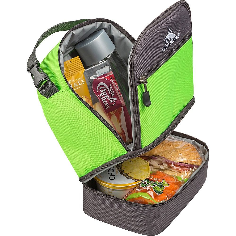 high sierra stacked compartment lunch bag