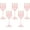 Tranlucent Pink with Gold Rim, variant on PLASTICPRO 12 Oz Plastic Wine Glasses 25-Pc Disposable Wine Glasses Drinking Set