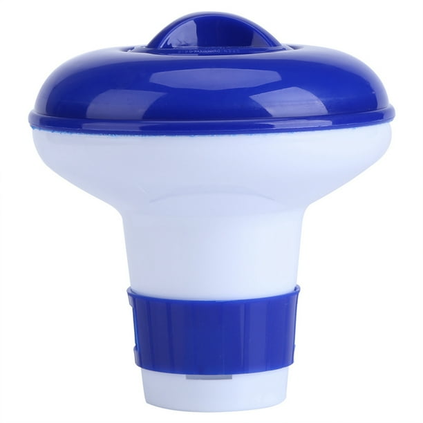Dispensador de cloro, Dispensador de cloro para spa de natación azul y blanco Dispensador de cloro flotante Diseño exquisito Jadeshay A