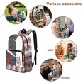 thumbnail image 5 of Whosucclay American Flag Floral Print Clear Backpack Large Capacity Heavy Duty Shoulder Bag with Lightweight PVC, Elementary Transparent School Bag for Girls Boys, 5 of 10