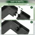 thumbnail image 5 of Uxcell 2x2 Inches Post Sleeve, Plastic Post Base Cover Column Wraps - 4pcs (Black), 5 of 7