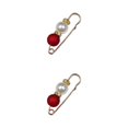 thumbnail image 1 of Broche de Perlas de Diamantes de Imitación Jumpingount Alfiler de Cuentas Grandes Rojo, 1 of 6