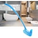 thumbnail image 2 of Escobilla De Inodoro Escobilla De Inodoro Plástico Portátil Mango Largo Baño Inodoro Fregadero Cepillo De Limpieza De Doble Cara (1 Pieza, Azul) -z, 2 of 5
