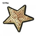 thumbnail image 4 of Pegatina para ropa, 12 piezas, parche bordado de estrella con lentejuelas, parche de estrella, claridad notable, 4 of 8