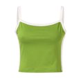 thumbnail image 6 of Rhuody Summer Tank Tops For Women Crewneck Spaghetti Strap Basic Summer Neck Sleeveless Shirts Workout Tank Tops Simple Wear 3Xl Green, 6 of 8