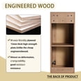 thumbnail image 4 of Modern Wall-Mounted Bathroom Side Cabinet, Soft-Close Hinges / Eliminate Abrupt Door Noises, 4 of 5