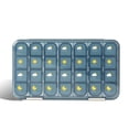 thumbnail image 3 of Píldora Organizador 7 Días Pastillas Portátiles Caja Azul Medicina Mensual Splitters Vitamins Casos en Box Package para personas mayores tipo2 Inevent HA027434-02, 3 of 7