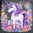 thumbnail image 3 of CafePress - Adorable Floral Unicorn T Shirt - Women's Traditional Fit Dark T-Shirt, 3 of 4