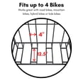 thumbnail image 5 of BirdRock Brands Stand Rack with Storage, Black (4 Bicycle), 5 of 8