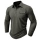 thumbnail image 1 of Blusas y camisas de manga larga con cuello redondo para hombre, cuello redondo, botones, boca plana, deportivas para hombre, blusas y camisas de manga larga con cuello redondo para hombre, 1 of 7