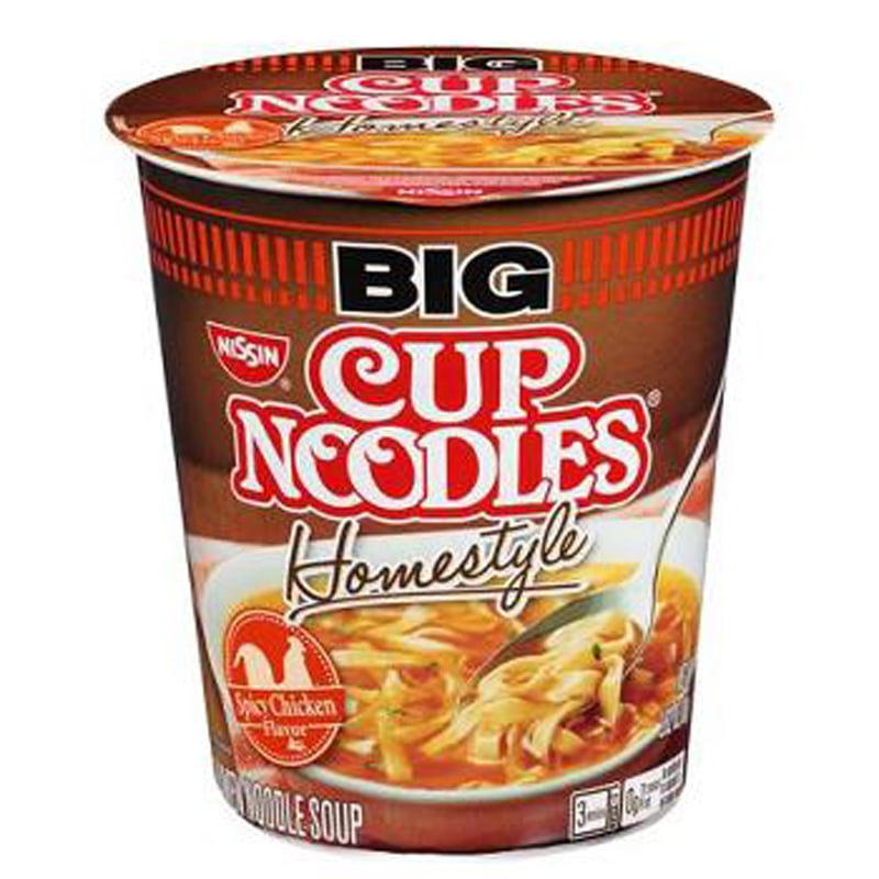 Nissin Big Cup Noodles Spicy Chicken Flavor, 2.82 OZ (Pack of 6