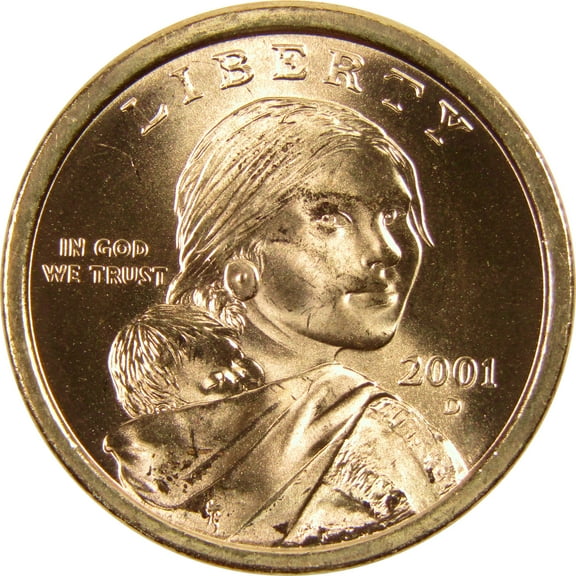 2001 D Sacagawea Native American Dollar BU Uncirculated $1 Coin