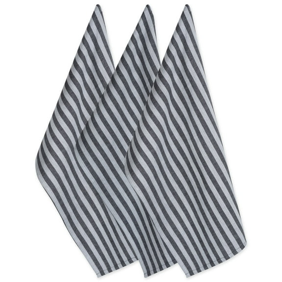 Black & White Stripe Dishtowel (Set of 3)