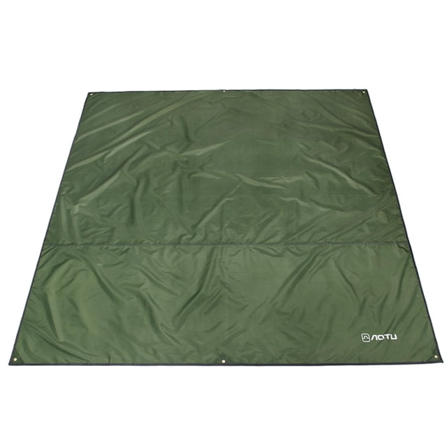 Lona impermeable para camping Azarxis 244 x 213 cm verde militar