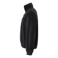 thumbnail image 3 of Burnside Mens Polar Fleece Quarter-Zip Pullover, XL, Black, 3 of 4